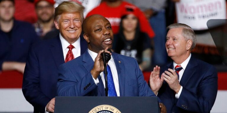 Trump Said He’s ‘Just Going to Say Nice Things’ About Sen. Tim Scott: Report