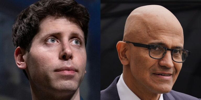 Altman Says He and Satya Nadella Are Nowhere Near ‘Frenemy Territory’