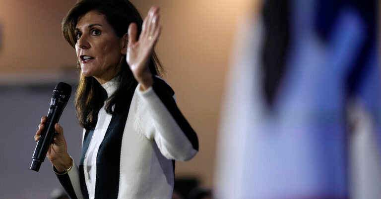 In Iowa, Nikki Haley Looks Beyond Her Rivals’ Attacks