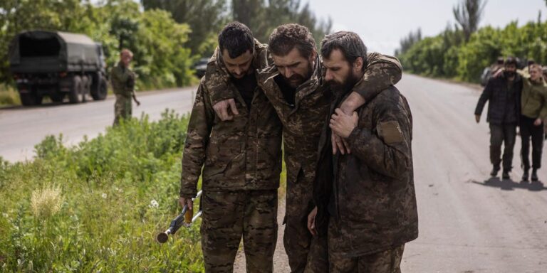 Video Shows Russia Soldiers Using Ukraine POWs As Human Shields: Report