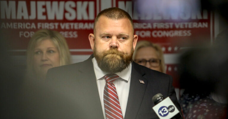 GOP Support Grows for Majewski, a Trump Ally With a Disputed Military Record
