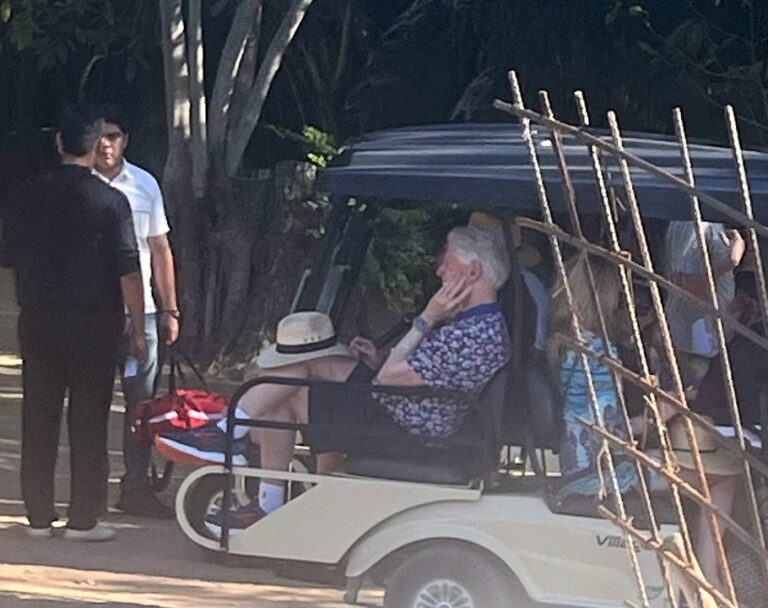 Clinton, California Gov. Newsom seen vacationing in Mexico amid Epstein document dump