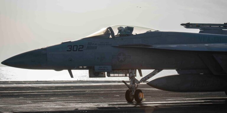 US Navy Jets on Aircraft Carrier Seen Sporting Houthi Drone Kill Marks